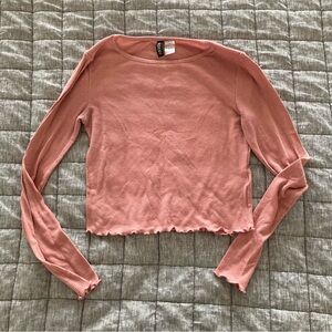 Dividend from H&M, dusty pink colored cropped sweater size S. LAST CALL